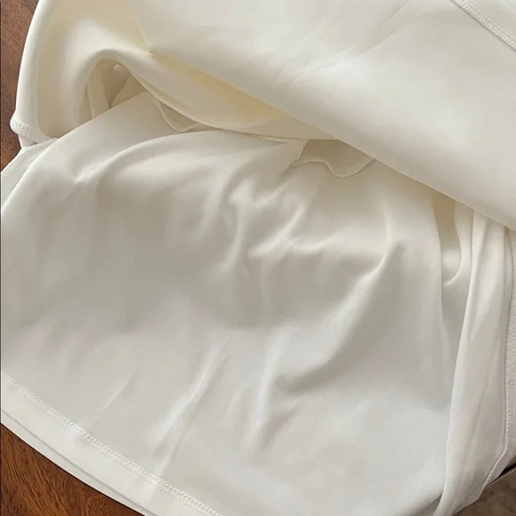 Lulu's Chic One-Shoulder White Dress Sz sm fully lined bin Z - Picture 8 of 8